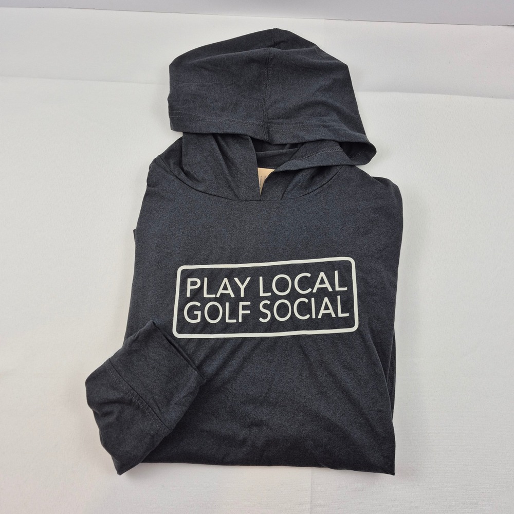 Union Green Play Local Golf Social Lightweight‎ Hoodie Women's M NWT Gray